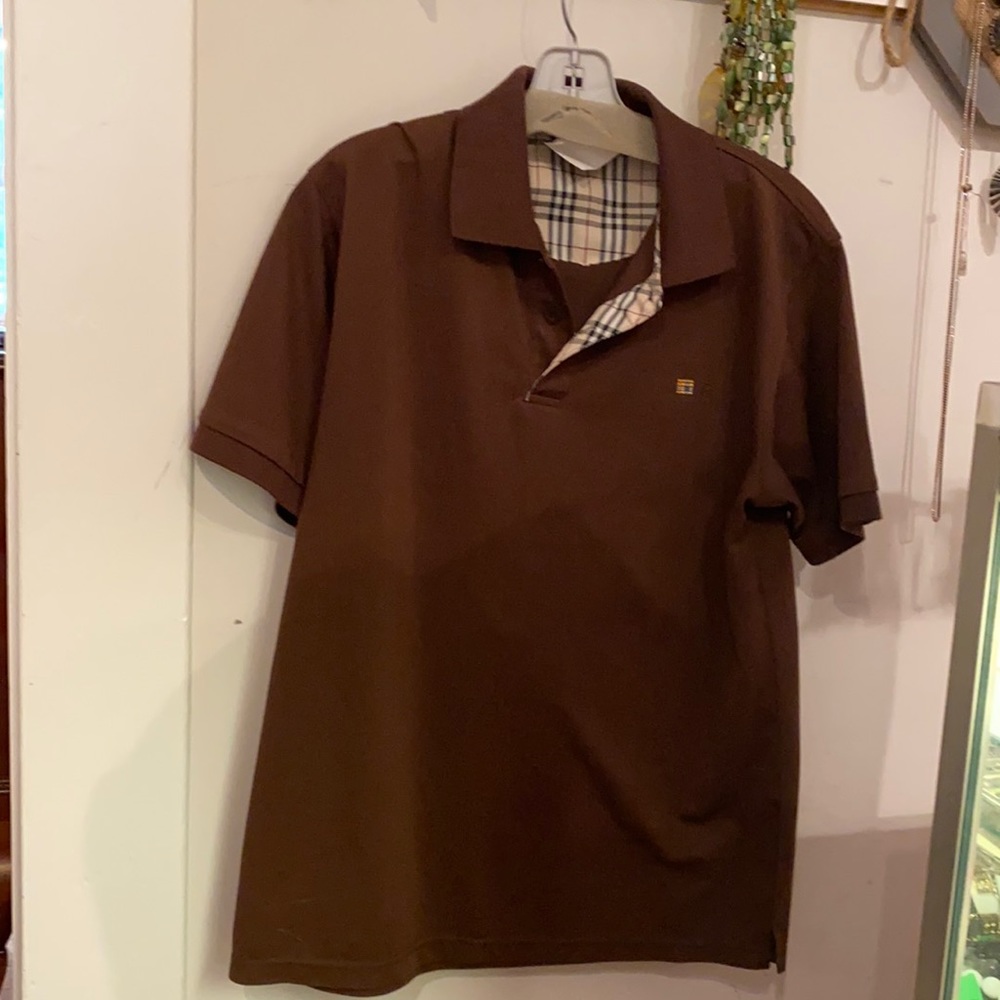 Brown Polo Shirt, Medium size, Burberry brand - Picture 1 of 2